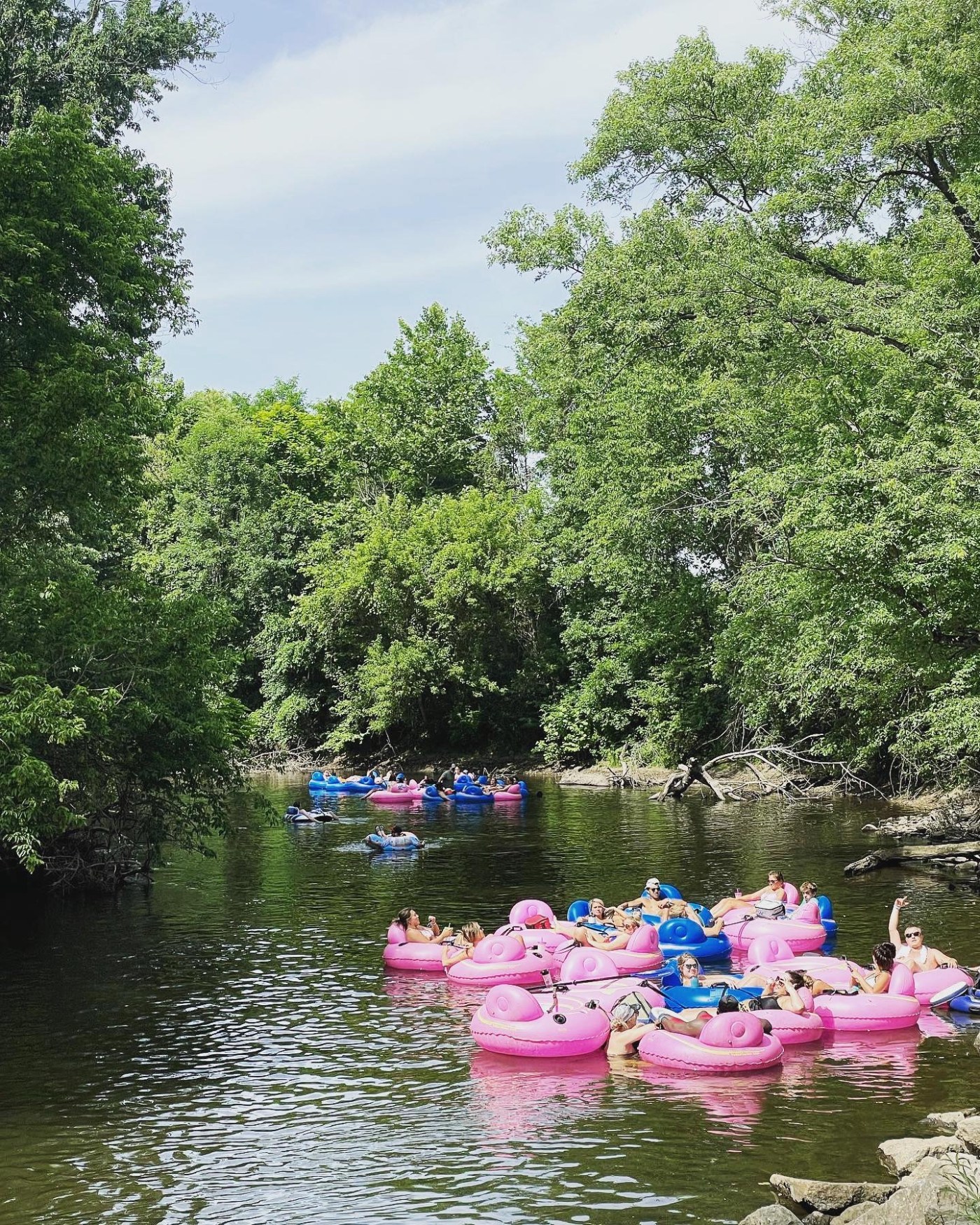 river floating